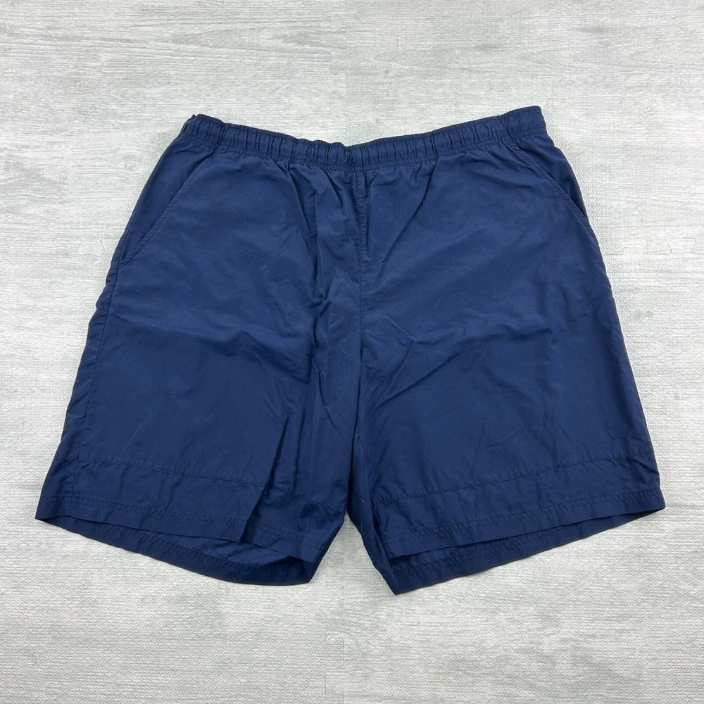 Vintage Y2K‎ Nike Swim Trunks Size XL Navy Blue Bathing Suit Swim Shorts Logo